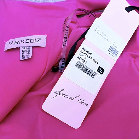 TARIK EIDZ Fuchsia Bodycon Bandage Dress NWT - Picture 8 of 11